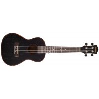 Cascha HH 2300 Premium Mahogany Ukulele Set Black