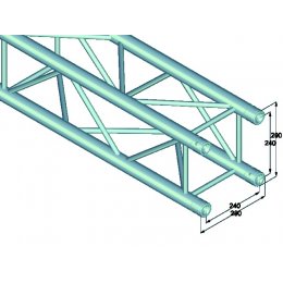 Alutruss Quadlock QL-ET34-500  4-way cross beam