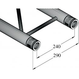 Alutruss Bilock BQ2-290, rovný díl