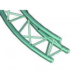 Alutruss Deco lock DQ-3 kruhový díl, d=5 m, 45, vrcholem vzhůru