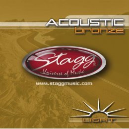 Stagg AC-1254-BR, sada strun pro akustickou kytaru, light