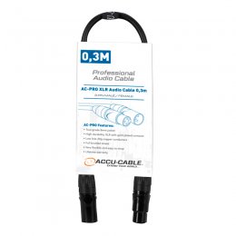 ACCU-CABLE AC-PRO XLR audio cable 0,3m