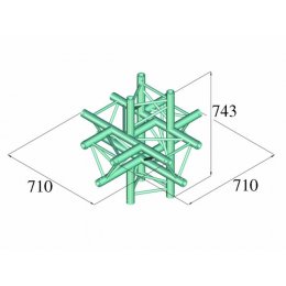 Alutruss Trilock 6082AC-61, 6-koncový díl