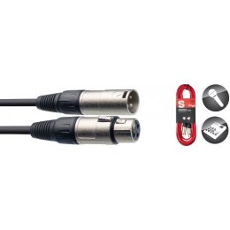 Stagg SMC6 CRD, mikrofonní kabel XLR/XLR, 6m, červený