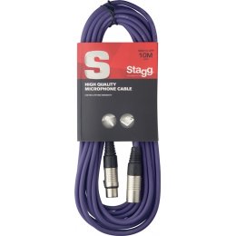 Stagg SMC10 CPP, mikrofonní kabel XLR/XLR, 10m, fialový