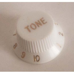 BACH KNOB STRAT BÍLÝ TONE