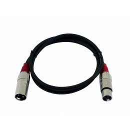 Omnitronic mikrofonní kabel XLR/XLR, 1,5m, červené kroužky