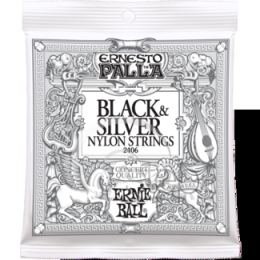 Ernie Ball Ernesto Palla Nylon Classical Black & Silver